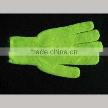 7 G TERRY KNIT ACRYLIC FLUORESCENT KNIT WRIST WINTER WARM HIGH QUALITY STRING GLOVES