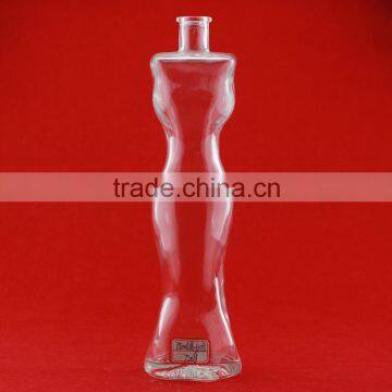 High quality glass bottle 750ml whisky bottle empty liquor bottle