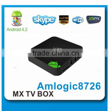 Amlogic MX Dual Core android 4.2 IP TV box /XBMC DVB-T set top box