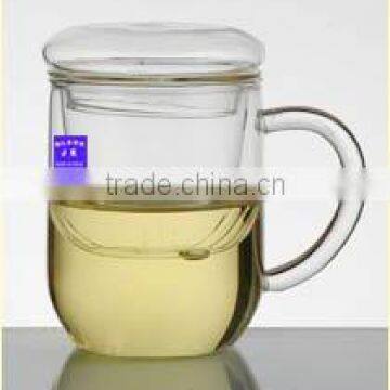 Heat resistant glass teapot