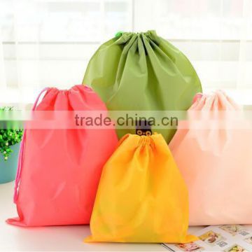 Promotional customized top quality 10-40L capacity cheap plastic drawstring bag