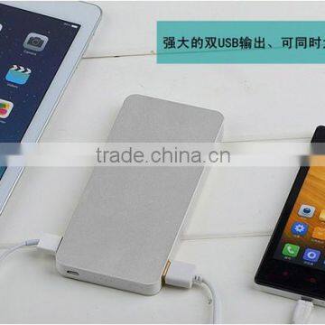 Aluminum Shell Li-polymer battery 10000mah portable power bank for sony