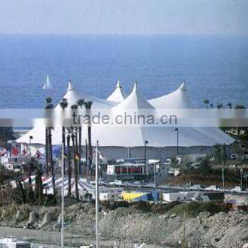 PVC Tensile Fabric Architecture Membrane Structure for Circus Tent and PVDF Commercial Tension Movable Canopy photo-3