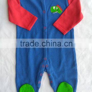 baby sleepsuit 2016 new design best quality 100% cotton interlock