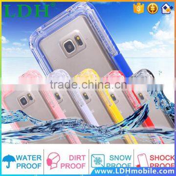 S5/ S4/ S3 Waterproof Cool Transparent Case For Samsung Galaxy S3 /S4 /S5 i9600 Phone Cover Leisure Sports Swimming Candy Capa