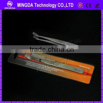 Cheap Price Broad Angle Tip Tweezers 36A-SA ,Flat Angle Tip Stainless Steel Tweezer China Manufacturer