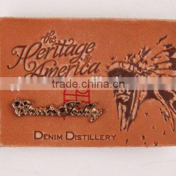 Fashion Hot Stamping Heat Effect Logo PU Labels for Baby and Lady Garment and Jeans photo-2