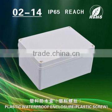 Waterproof plastic enclosure outdoor junction box