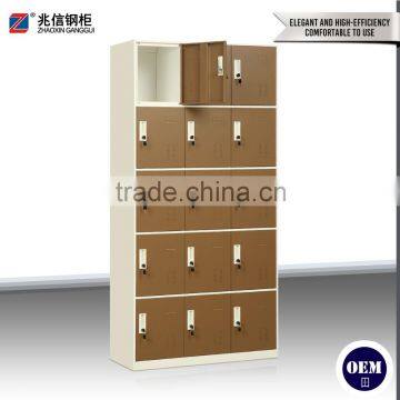 15 Door Stainless Steel Wardrobe Multi-door Clothes Cabinet Locker With 5 Layers photo-2