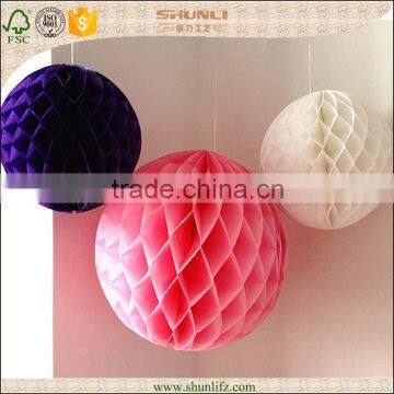 2016 arts and crafts tissue paper honeycomb lantern ball