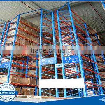 Warehouse storage of Upright