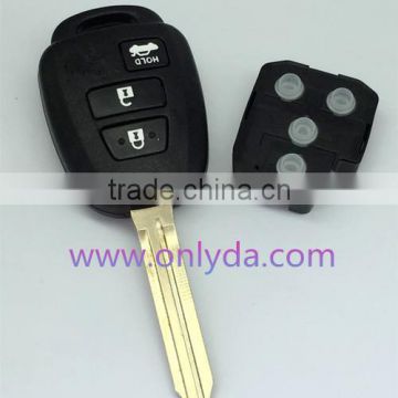 Toyota 3 button remote key with 315MHZ FCCID is FCC:HYQ12BEL