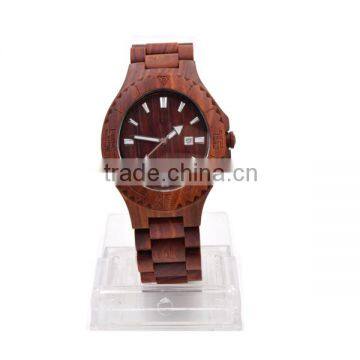 2016 Hot Selling Fashion Round Quartz Wood Watch photo-4