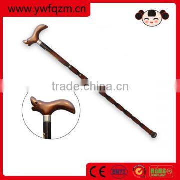 multifunctional wooden protection walking stick for old