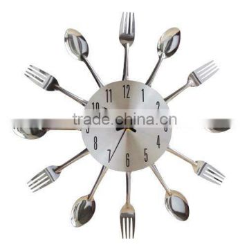 Kitchen knife and fork wall clock