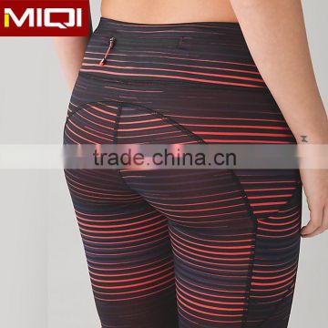 Women dry fit sports wear custom printed yoga pants wholesale