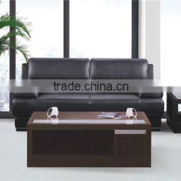 Public Area Pale Brown Leisure Leather Sofa photo-3