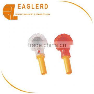 Red LED light traffic cone