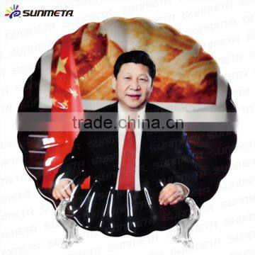 custom design ceramic plate 8 inch sublimation blanks plate