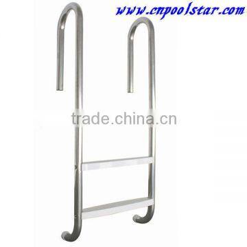 Commercial Stainless Steel Pool Ladder with Plastic Stairs & Safety Handrail P1843 3 steps safety wide step ladders with handrai