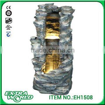 36 Inch Stacked Rocks Garden Outdoor Fountain