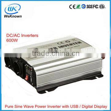 600W Pure Sine Wave Power Inverter with USB / Digital Display