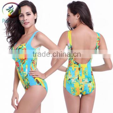 2015 Girls waterproof swimwear bathing suits one piece swimsuit