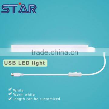 10cm SMD 2835 DC5V 90leds/m USB Port LED Cabinet Closet Light with Switch LED Rigid Bar Strip Lamp