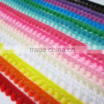 Pompom trim pom pom fringe wholesale pompoms