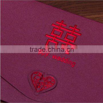 Pearl Fashion Hot Stamping Luxurious Wedding Invitation Card photo-4