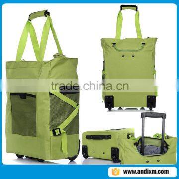 Shopping Trolley Folding Cart Grocery Rolling Bag Laundry Wheels Reisen the Acc