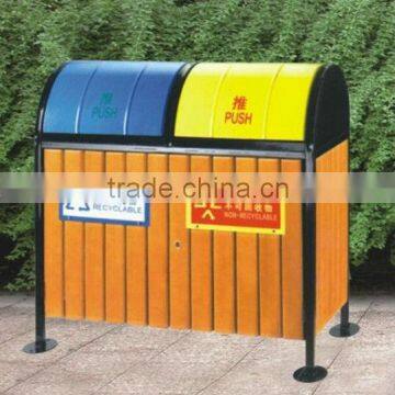 Public place dual purpose recycling dustbin