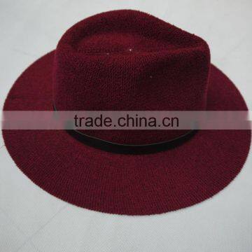 Women Acrylic Red Winter Hat photo-3
