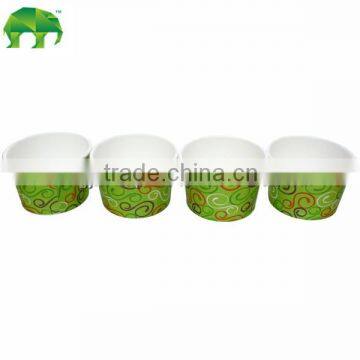 Good supplier 16oz custom ice cream paper cup with dome lid,custom printed decorative disposable paper ice cream cups with paper