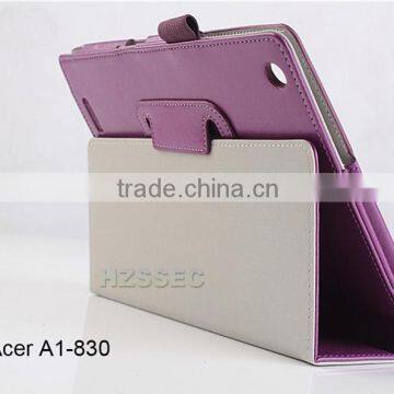 Protective pu leather tablet case with stand function for Acer Iconia A1-830