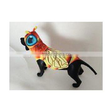 factory wholesale plush bee pet cosplay costume plush dog pet clothes cat pet dog coat plush material bee shaped pet coat