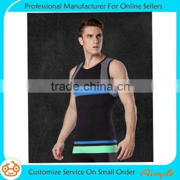 Men's dry fit custom vest compression singlet wholesale tank top