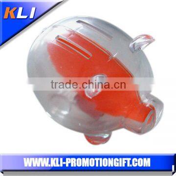 decorative pig shaped money saving box with 2 separated boxes