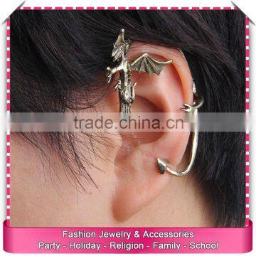 Dragon shaped earring cuff mold, fashion earrings for men