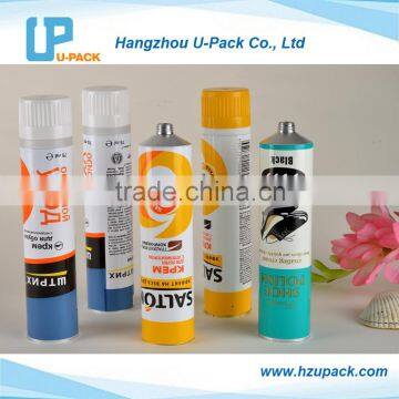 Aluminum collapsible tube with Sponge applicator shoe polish tube storage