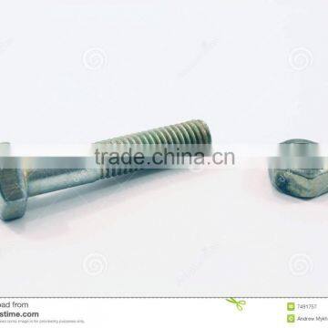 china nut bolt with metric threaded UNC/UNF