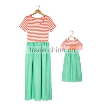 Wholesale Maxi Mommy and me Dresses Girls Dress Names With Pictures Chiffon Women and Daughter Dresses