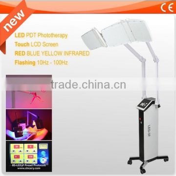 LED photo red light therapy for skin rejuvenation