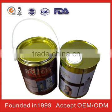 chemioal round tin can for paint with chemical round tin