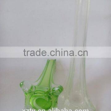 Multi-colored Tree-shaped Decoretive Flowers Glass Bottle Unique Shaped Glass Decorative Bottle