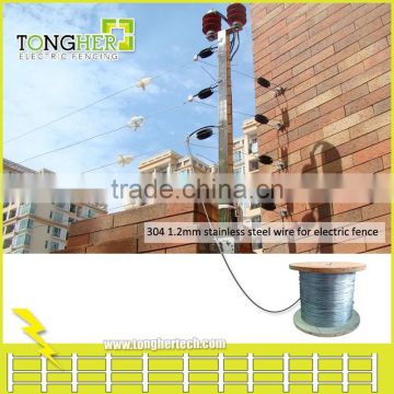 Non rust electric fencing stainless steel wire for security electric fence