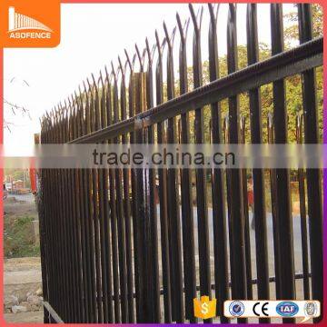 40*40*4mm angle iron security palisade fence durable polyester powder coated palisade fencing