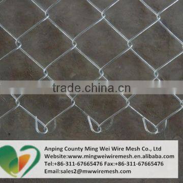 100*100 used decorative chain link fence for sport field or garden