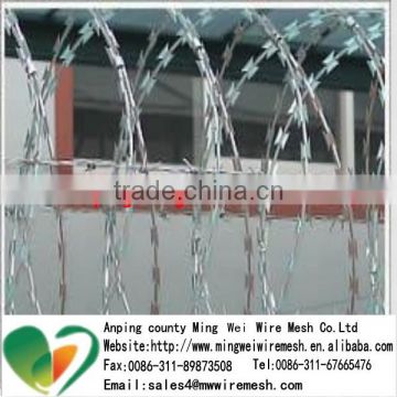 Hot selling razor barbed wire and flat concertina razor barbed wire