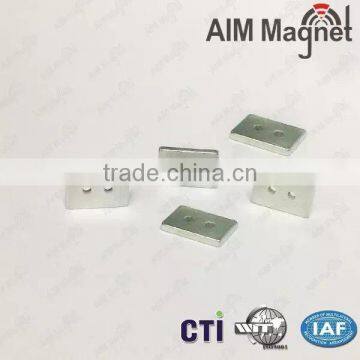 N45 Block Sintered Screw Hole Magnet photo-3